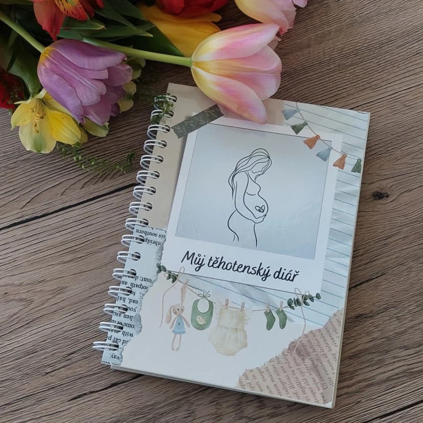 Těhotenský diář (kroužková vazba)