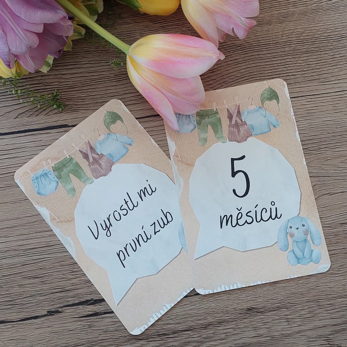 Milníkové kartičky pro miminko – 2