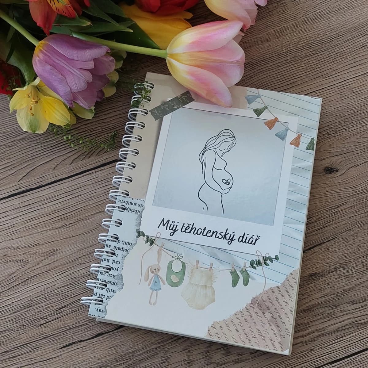 Produkt Těhotenský diář (kroužková vazba)