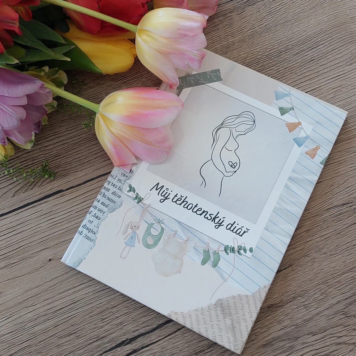 Produkt Těhotenský diář (knižní vazba)