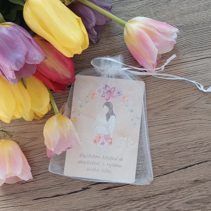 Afirmační kartičky pro těhotné